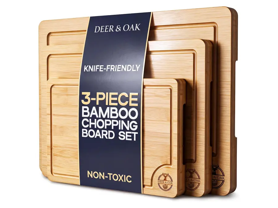 Bamboo Chopping Board Set