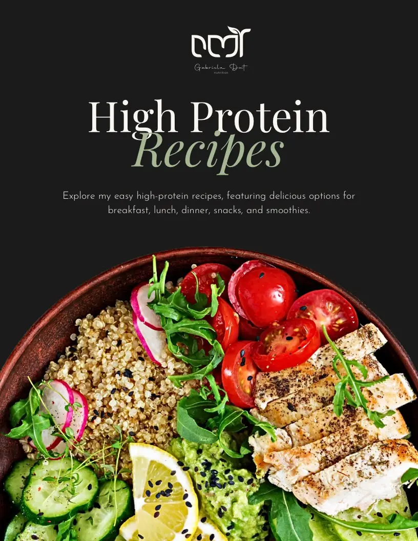 High Protein Recipes & Essential Tools digital recipe book cover