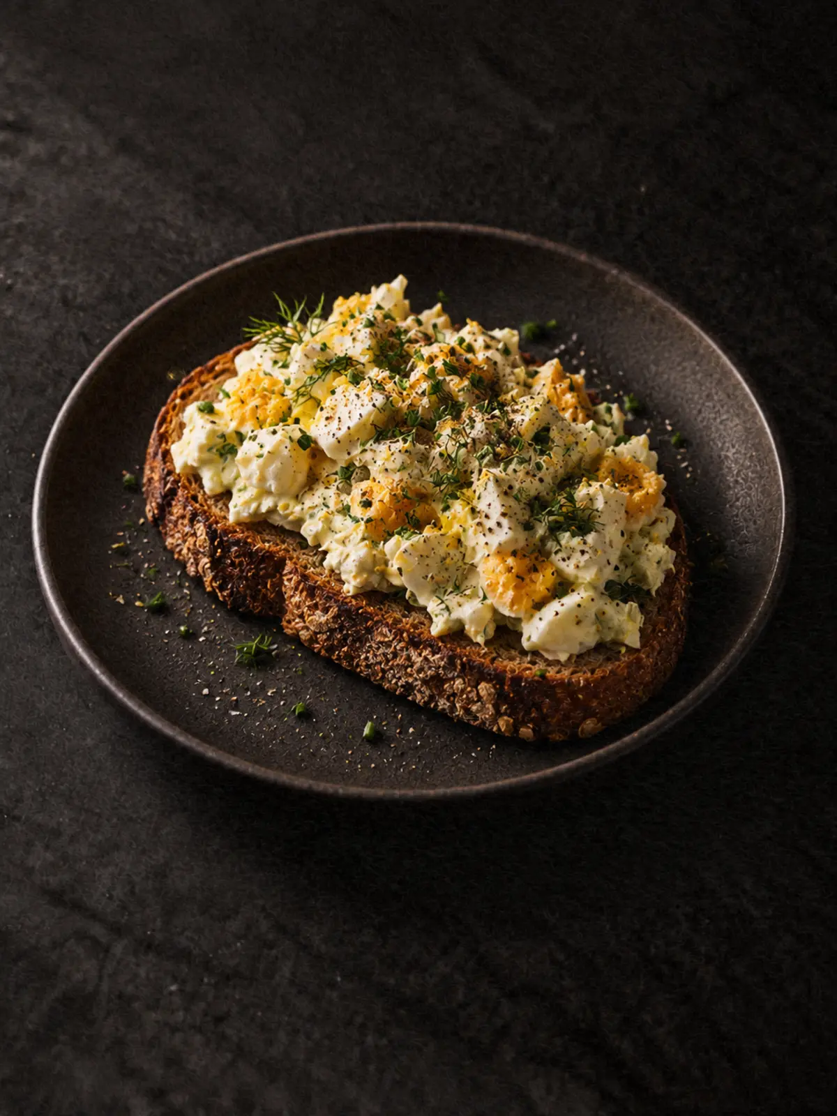Greek Yogurt Egg Salad on Toast