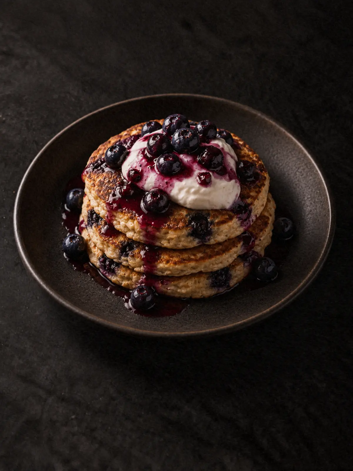 High-Protein Blueberry Pancakes