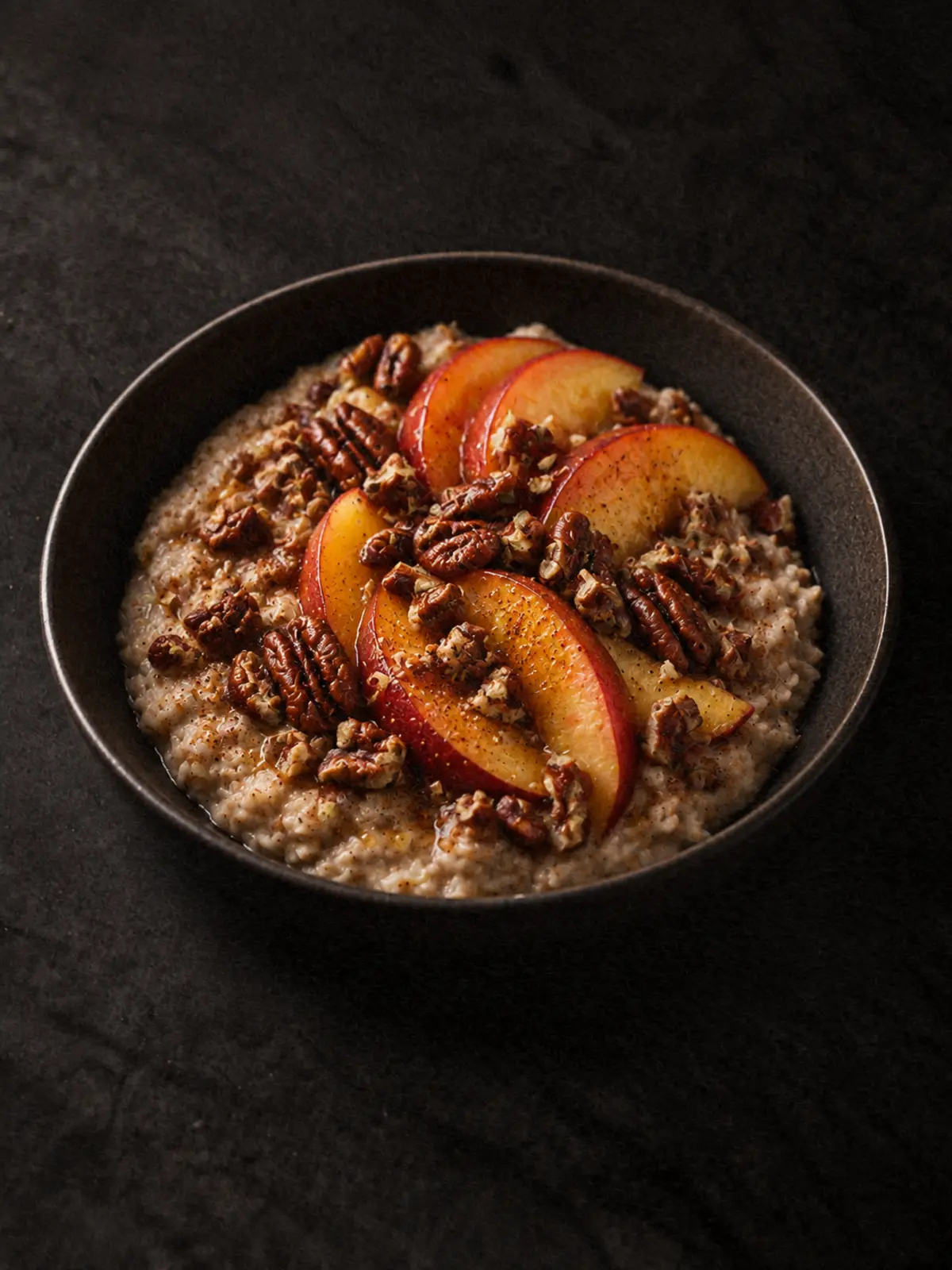 Pecan & Nectarine Protein Oatmeal
