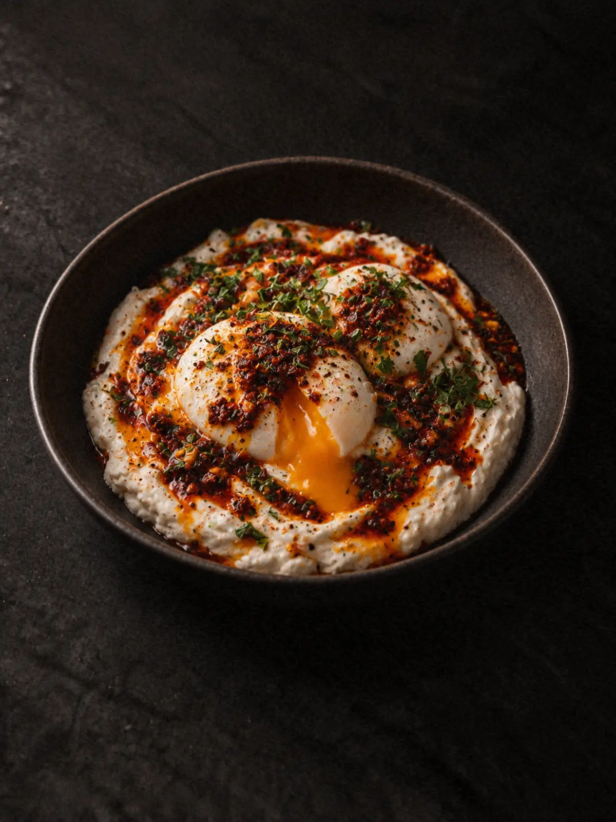 Turkish Eggs with Harissa Butter