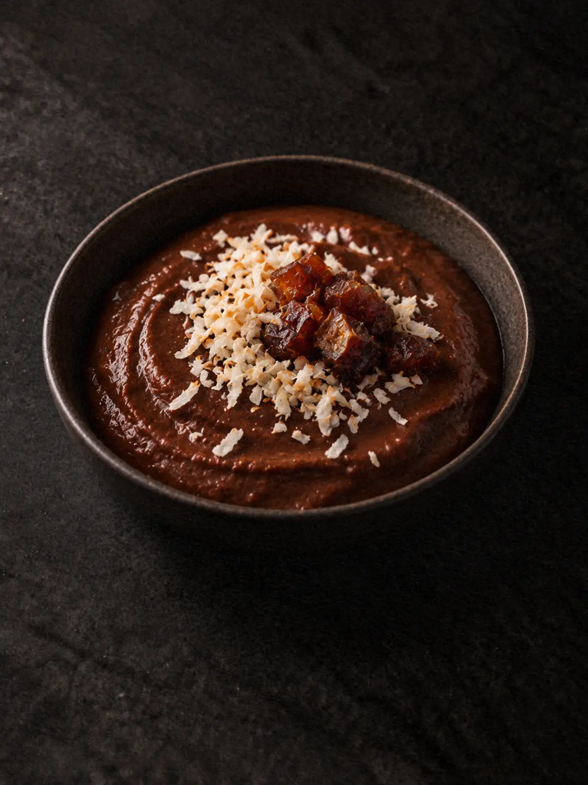 Chocolate Date Coconut Pudding
