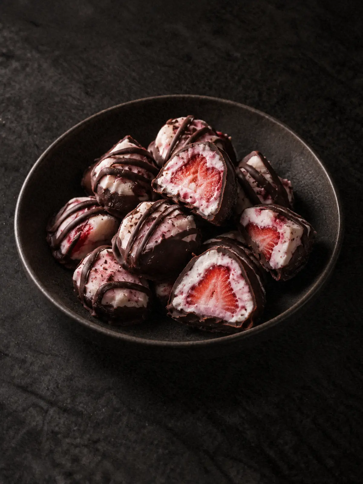 Strawberry Frozen Yogurt Bites