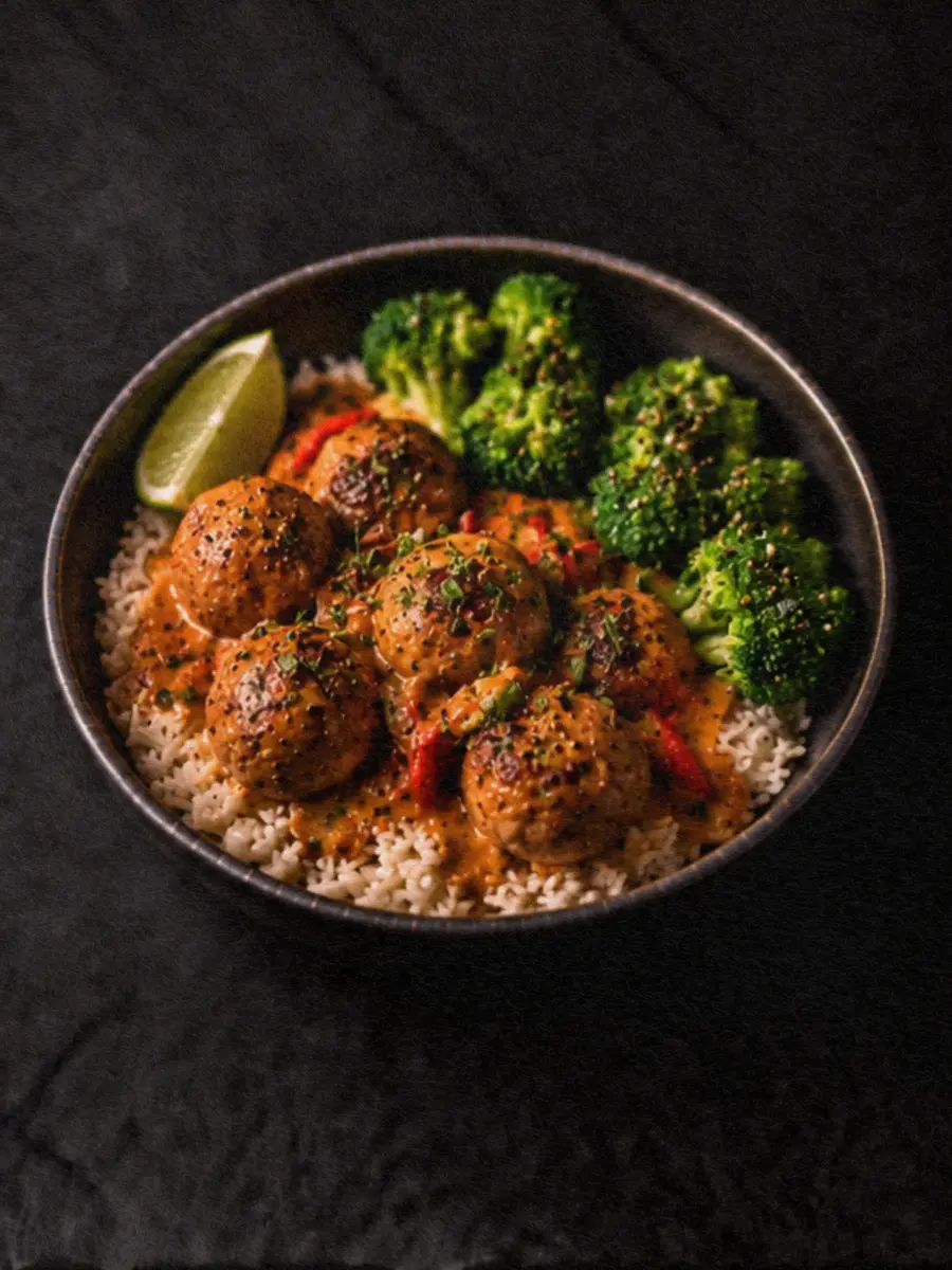 Flavorful Thai Coconut Chicken Meatballs