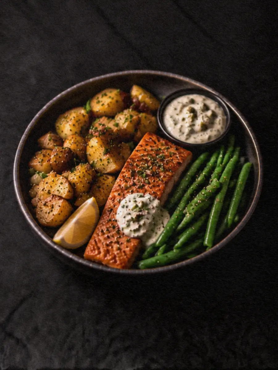 Fresh Salmon with Green Beans & Potatoes