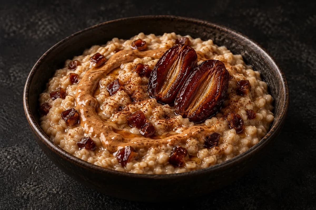 Sticky Date Protein Oats