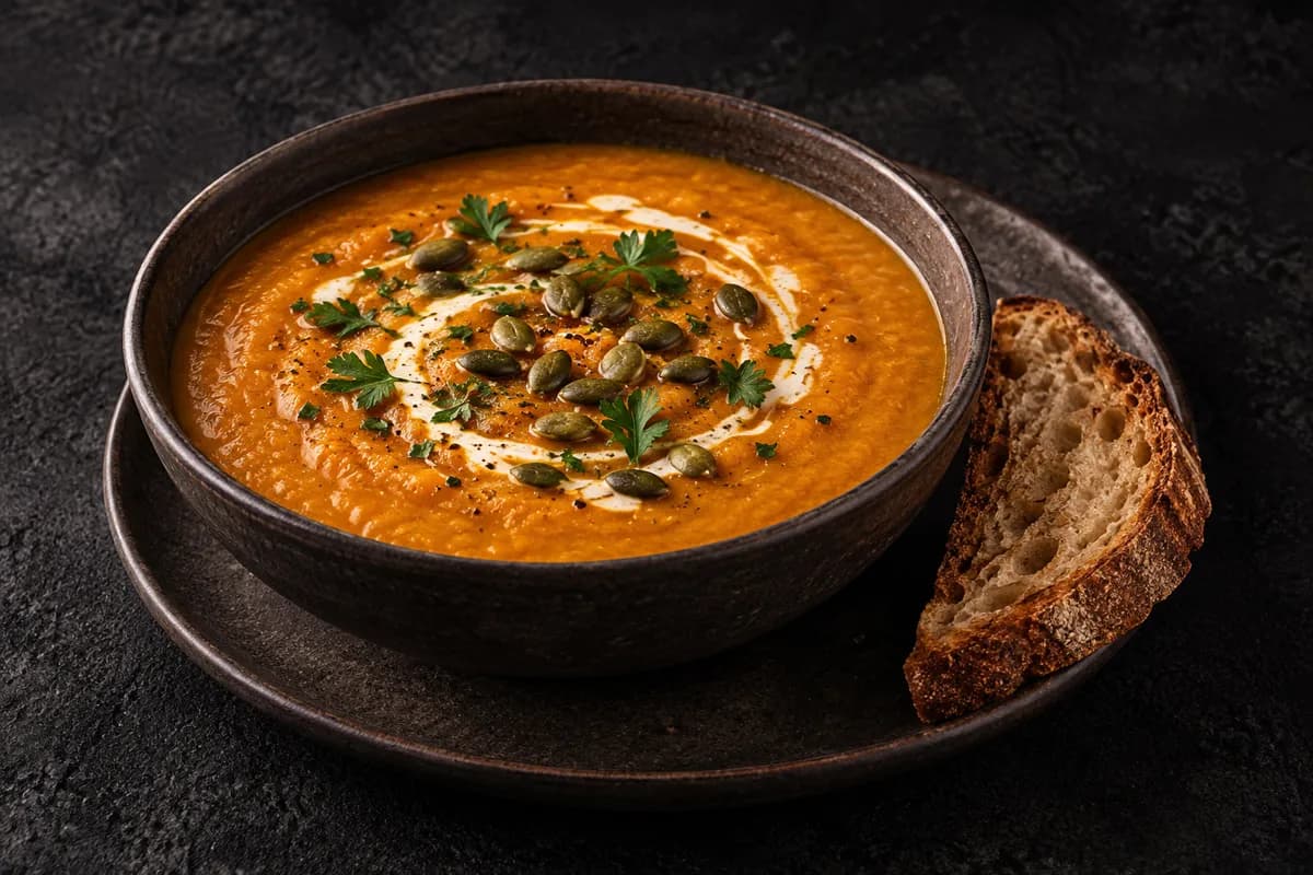 Warming Pumpkin and Lentil Soup