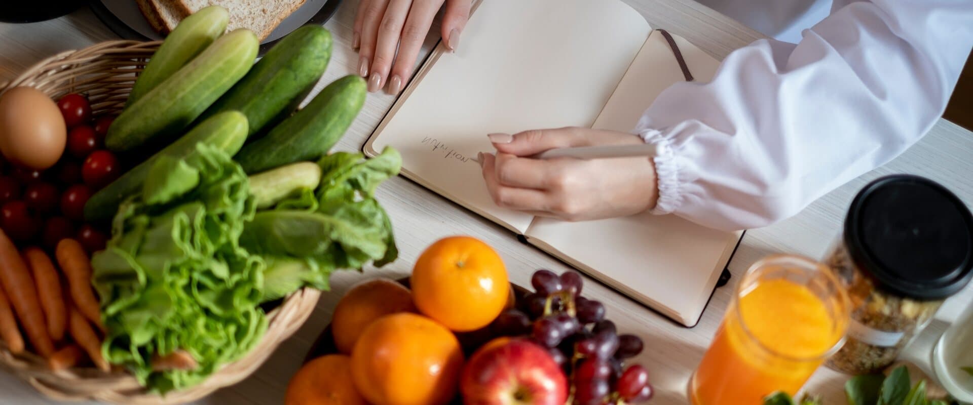 Fresh ingredients laid out on a table