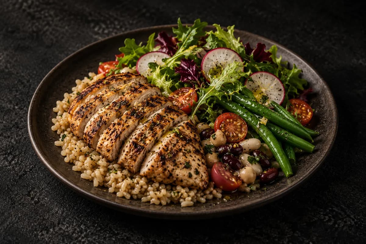 Mediterranean Chicken & Brown Rice Bowl